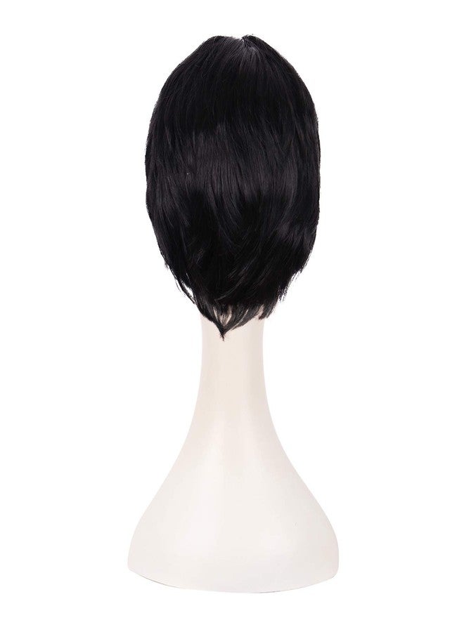 MapofBeauty 10 Inch/25cm Fashion Women Short Curly Wig (Black) - Image 4